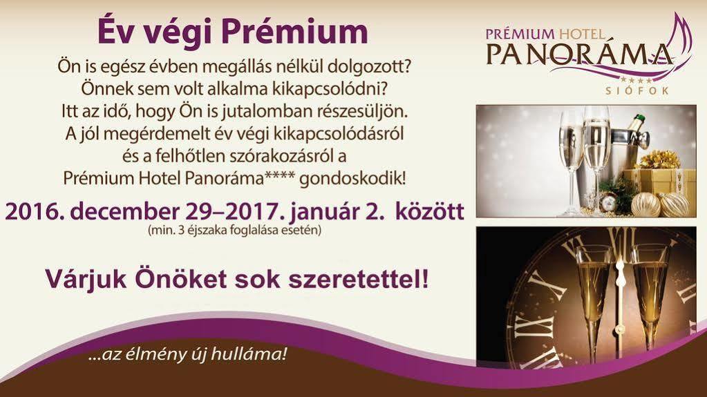 Premium Hotel Panoráma Siófok Exterior foto
